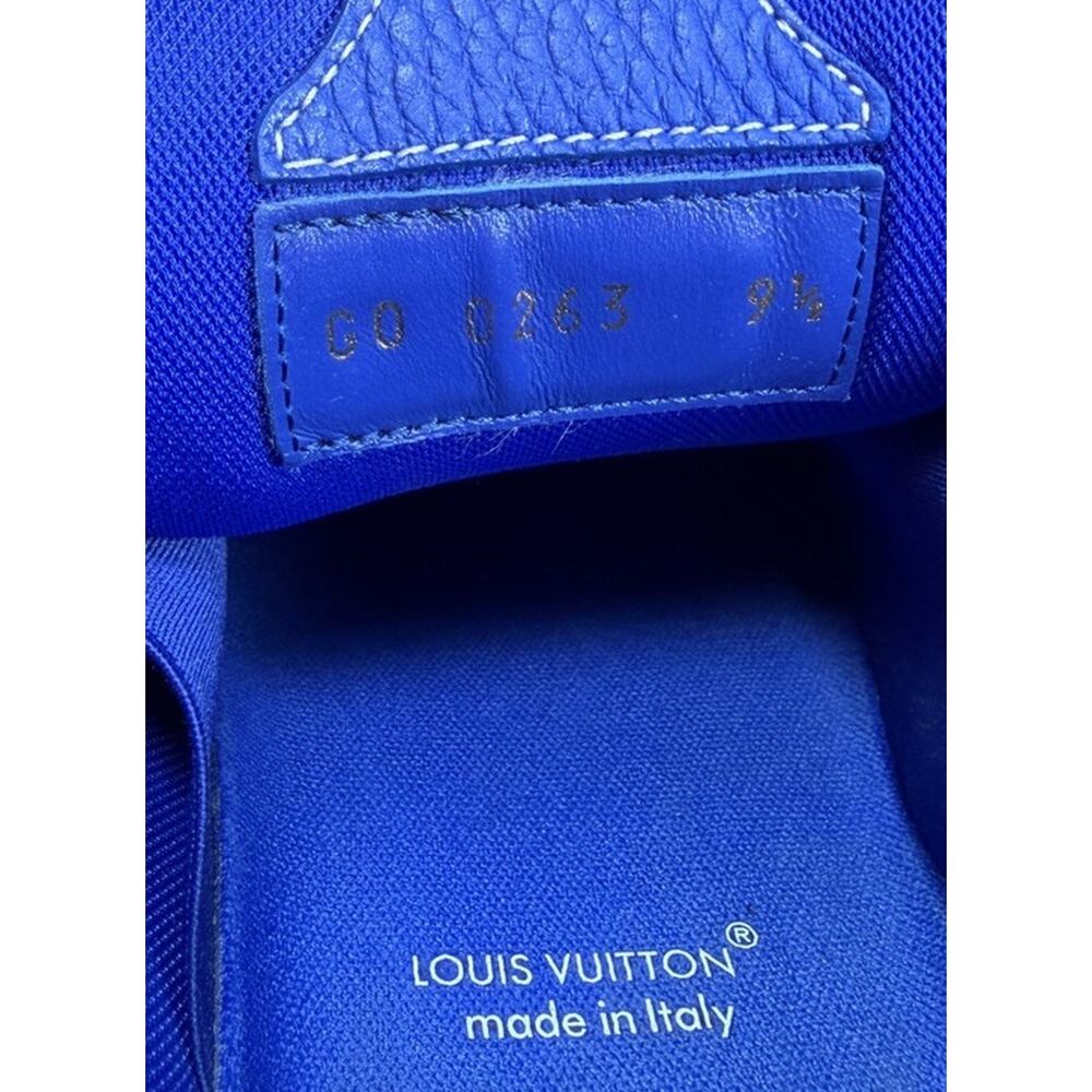 Size 9.5LV/10.5US - Louis Vuitton Skate Leather Blue Sneakers - Picture 8 of 9